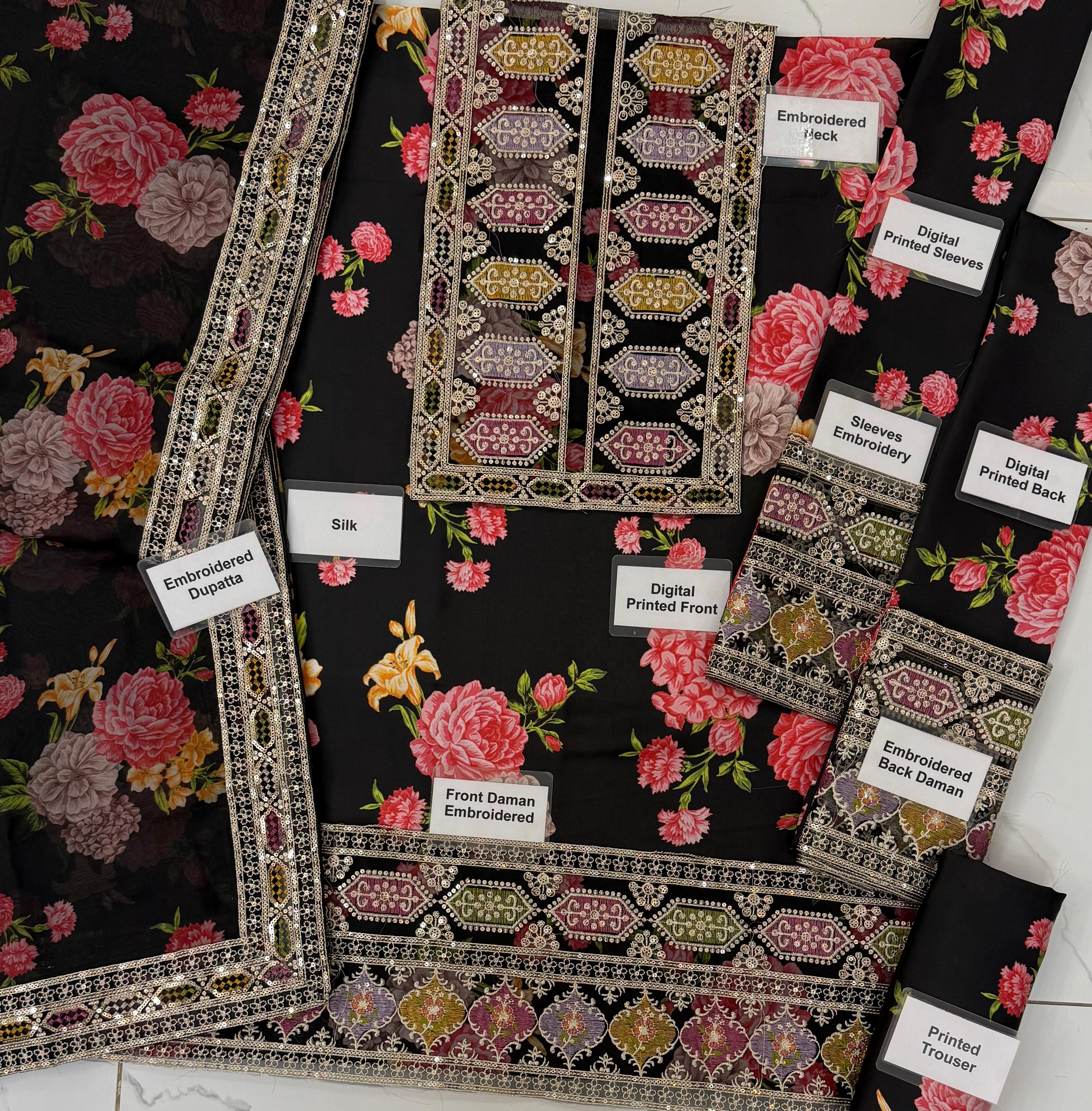 Aneela's Versatile Black Shamooz Silk