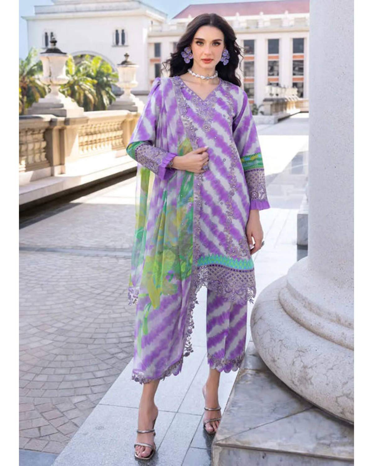 Charizma Aghaz E Nou CR25AN AG5-02 Lawn Collection